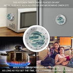 Dolphins Jumping Out Water Kitchen Digital Timer Visual Mechanical Countdown Timers Time Manager 0 to 60 Minutesrs - Image 4