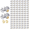 100Pcs EFIELD 1/2"Push x Dual 3/8"OD Straight Stop Valve(PF-VALVE039-100) by EFIELDPEXTUBING