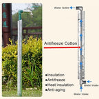 Floor Mounted Faucet Outdoor Water Pipe Vertical Fountain Irrigation Column,Freestanding 304 Stainless Steel Garden Water Column - Anti-Freeze Faucet for Outdoor Irrigation & Watering, 16in - Image 5