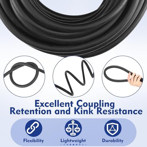Epdm Garden Rubber Hose 3/8 Inch x 100 ft, Heavy Duty Sprayer Hose - Image 3