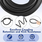 Epdm Garden Rubber Hose 3/8 Inch x 100 ft, Heavy Duty Sprayer Hose - Image 3