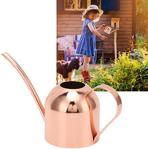 Watering Can, Stainless Steel Long Spout Sprinkling Pot, Long Spout Pot Stainless Steel Rose Gold for House Bonsai Garden Flower - Image 7