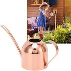 Watering Can, Stainless Steel Long Spout Sprinkling Pot, Long Spout Pot Stainless Steel Rose Gold for House Bonsai Garden Flower - Image 7