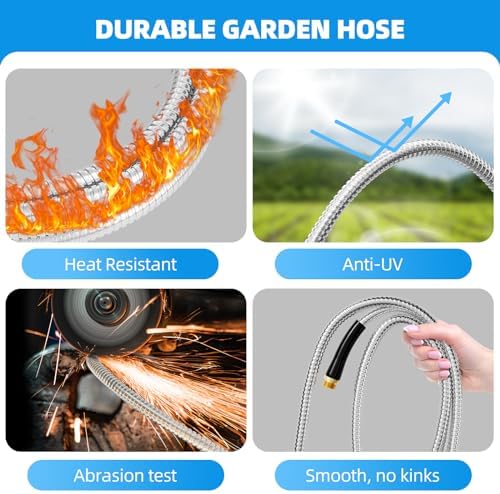 SPECILITE 75ft Stainless Steel Metal Garden Water Hose for Yard, Outdoor - Image 5