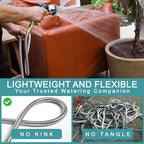 75FT Garden Hose, Stainless Steel Water Hose, Metal Hose Flexible with a 10-Mode Nozzle Sprayer, No Kink, Lightweight, Puncture Proof, Ideal for Yard, Lawn, Outdoor, 5/8'' Outside Diameter - Image 6