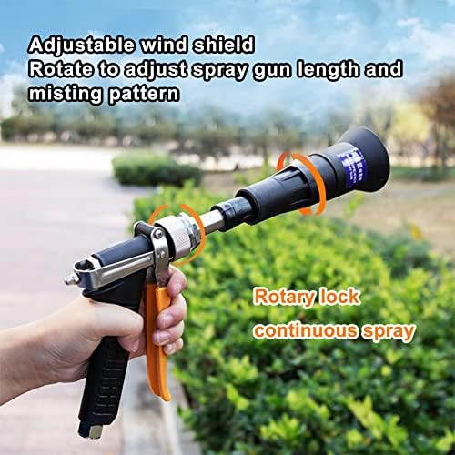 Heavy Duty Adjustable Sprayer Wand,3/8"Brass Hose Barb,Agricultural Spray Gun-Up to 5.5GPM, 400 PSI (Black Heavy Duty Spray Gun) - Image 3