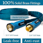 Garden Hose 75 ft, Made of TPE (BetterThan PVC/Hybrid Polymer), Lightweight yet Durable Water Hose with Ergonomic Grip, Drinking Water Safe Material, All-Weather, 3/4" GHT Fittings - Image 3