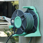 Retractable Garden Hose Reel with 1/2-Inch Hose, Wall Mounted/Portable Tote Hose Reel Holder Water Pipe Rack, Includes Heavy-Duty Hoses &Storage Shelf and Nozzles, for Gardening Car Cleaning Waterin by Unknown