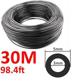 Micro Irrigation Hose, PVC Micro Drip Irrigation Garden Watering Hose 1/8 inch 3/5mm 10m-100m for Plants Flower(30M) - Image 2