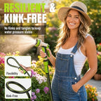 Garden Hose 75ft x 5/8", Heavy Duty Water Hose, Flexible and Durable, Kink Resistant Lightweight Hybrid Hose, Leakproof Yard Hose with Male to Female Fittings - Image 3