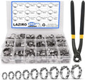 260 PCS 12 Sizes Single Ear Hose Clamps, 5.3-33.1mm 304 Stainless Steel Crimp Hose Clamp Assortment Kit with Ear Clamp Pincer, Cinch Rings Crimp Pinch Tools for Securing Pipe Hoses Automotive Use by Unknown