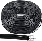 3/5mm PVC Hose Micro Drip with Puncher, Blank Distribution Line Water Hose Garden Watering Tube for Garden Irrigation System(60M) - Image 3