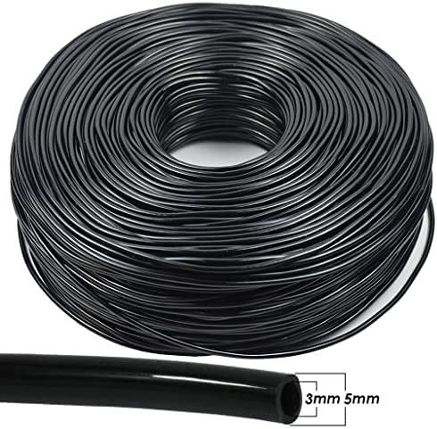 3/5mm PVC Hose Micro Drip with Puncher, Blank Distribution Line Water Hose Garden Watering Tube for Garden Irrigation System(65M) - Image 3
