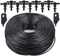 Garden 3/5mm PVC Hose Micro Drip Irrigation System, with 2-Way Connector 1/8'' Tubing Pipe Arrow Dripper Greenhouse(80M) by Unknown