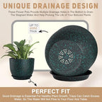 YNNICO Plant Pots 10/9/8/7.5/7 inch with Multi Mesh Drainage Holes - Image 3