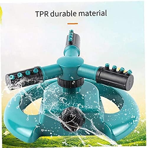 360 Degree Lawn Sprinkler Automatic Garden Water Sprinkler Plastic Blue Large Area Coverage Rotation Irrigation System Garden Watering Tool - Image 7