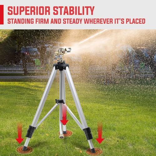 YAMATIC 18-36in Impact Sprinkler with 360° Large Area, Brass Head, 1PCS - Image 3