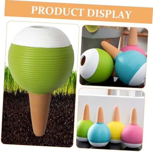 4pcs Terracotta Watering Globes Self-Watering Spikes for Indoor and Outdoor Plants, Drip Irrigation Plant Stakes for Potted Gardens, Automatic Watering Device Set - Image 5