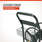 Ironton Hose Reel Cart, Holds 300ft. of 5/8in. Hose, 6ft. Leader Hose - Image 6