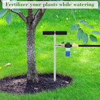 Caulimo Deep Root Watering Tool for Trees, Tree Watering Spike with Fertilizer Bottle, Stainless Steel Root Feeder for Garden, Orchard & Shrubs, Tree Irrigation System with Brass Valve, T-Handle - Image 5