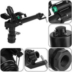 1.5 Inch to 1 Inch Dn25 Internal Thread Adjustable Rocker Sprinkler - 360掳 Rotating Lawn and Farmland Irrigation Sprinkler with Controllable Angle Plastic - Image 6