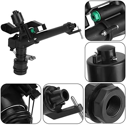 1.5 Inch to 1 Inch Dn25 Internal Thread Adjustable Rocker Sprinkler - 360掳 Rotating Lawn and Farmland Irrigation Sprinkler with Controllable Angle Plastic - Image 6