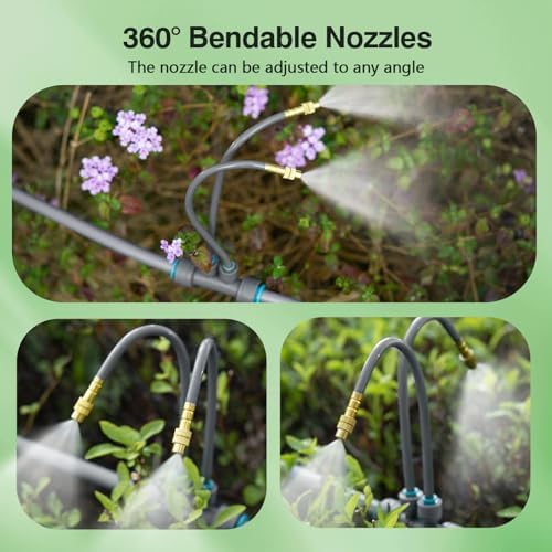 66 FT Drip Irrigation System - 360° Adjustable Garden Watering System - Image 4