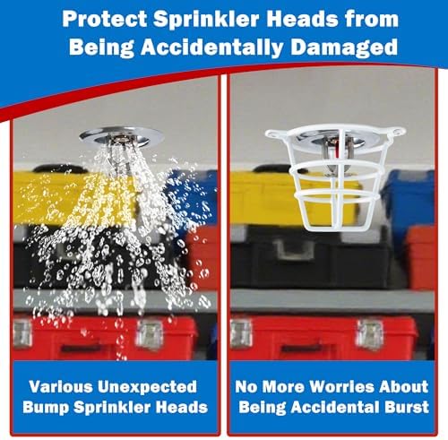 White Sprinkler Guard Cage Fits 1/2"& 3/4" Ceiling Sprinklers - Image 6