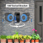 Retractable Garden Hose Reel, 5/8" x 90FT Automatic Retractable Water Hose Reel Wall Mount, with 10- Function Sprayer Nozzle, Any Length Lock/Auto Rewind/180°Swivel - Image 5