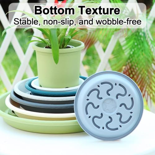 Thickened PP Resin Plant Saucers, Bottom Protrusion Design, Watering Tray - Image 6