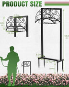 Breeze Touch Garden Hose Holder Freestanding with Basket, Heavy Duty Outdoor Hose Stand, Metal Rack for Yard, Durable Water Hose Storage for outside, Compact Organizer for Garden Use - Image 2