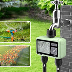LABART Digital Water Timer 2 Zone for Garden Farming Plants Hose Faucet Outlet Programmable Home Irrigation Taps System Controller Flow with Child Lock Mode Auto & Manual Off Rain Delay - Image 2