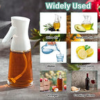 Lallisa 4 Pcs Oil Sprayer for Cooking 180 ml Glass Olive Mister Oil Dispenser Bottle for Kitchen Vinegar Spritzer for Air Fryer Gadgets Making Baking Frying Bbq Salad Accessories - Image 3