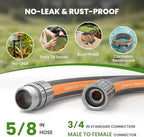 Giraffe Tools 100FT Garden Hose Lay Flat Lightweight Flexible Water Hose - Image 3