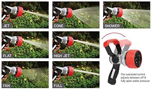 Eden 96806 Heavy Duty Metal Garden Hose Spray Nozzle Quick Connect Starter Set with Eden 95210 Premium Garden Hose Fitting Quick Connect 5 pc Set - Image 4