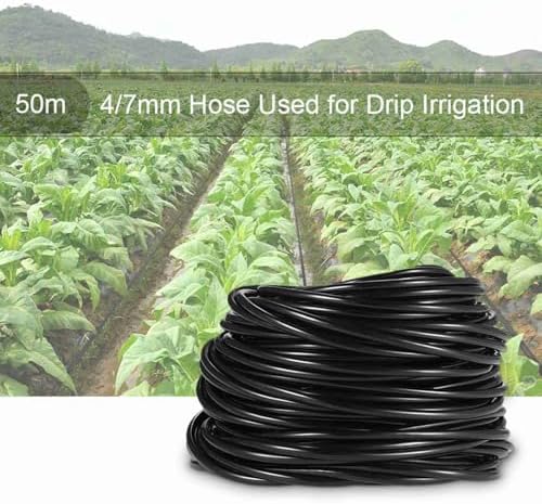 50m Irrigation Tubing 4/7mm Drip Watering Hose for Garden Lawn Flower Bed Landscape Plants (50m) - Image 3