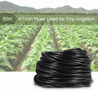 50m Irrigation Tubing 4/7mm Drip Watering Hose for Garden Lawn Flower Bed Landscape Plants (50m) - Image 3