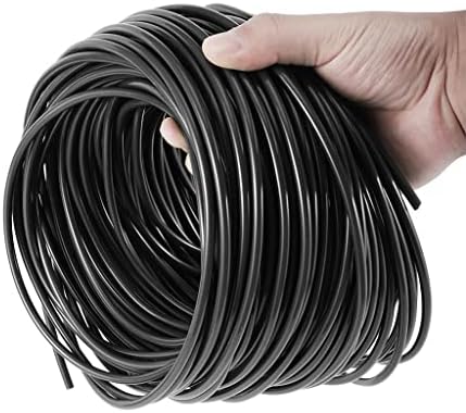4/7mm Hose Garden Watering 1/4" PVC Hose Micro Drip, for Irrigation Pipe Tubing Lawn Balcony Plants Flower Greenhouse Pipes (Color : 4-7mm Hose, Size : 20M) by Unknown