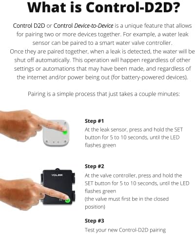 YoLink Smart Water Valve Controller, with Non-Smart Water Valve Manipulator, 1/4 Mile World's Longest Range, Water Valve Compatible with Alexa/Google Assistant, IFTTT - YoLink Hub Required - Image 5