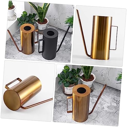 Watering Can Stainless Steel Large Capacity Golden for Garden - Image 2