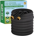 Garden Hose 100FT, Non-Expanding Water Hose Ultra Lightweight by HDKing