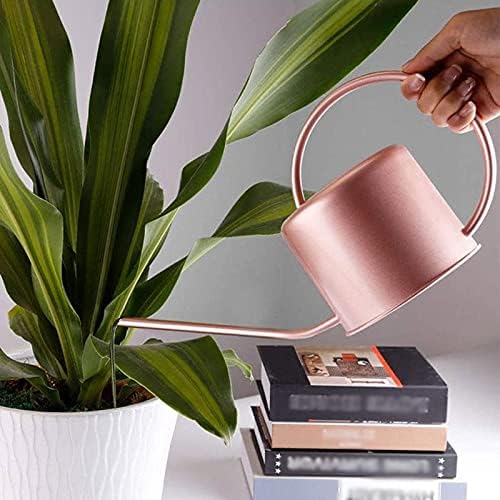 SUNESA Watering Can Long Spout Watering Can 1000ml Stainless Steel Watering Pot Retro Gardening Tools for Home Office, Indoor Outdoor House Plant Watering Spout Water Can (Color : Gold) - Image 7