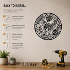 Butterfly Leaves Metal Wall Art for bedroom decor with classic display mood - Image 5