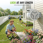 Etoolab Retractable Garden Hose Reel 100ft x 1/2 in with 10 Spray Nozzle - Image 3