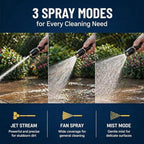 2026 Professional Jet Sweeper Nozzle, Heavy Duty Adjustable Twist Hose Nozzle Jet Sweeper Nozzle, Home High Pressure Car Wash Water Gun for Garden Hose, Watering, Lawn, Car (2PCS) - Image 2