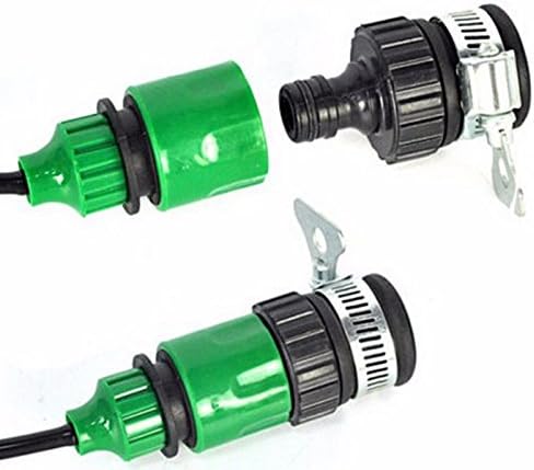 15M (50TF) Automatic Spray Drip Irrigation System Self Watering Garden Hose Kits with 20 Tee Joints Irrigation Timer,Perfect Micro Irrigation System for Flower Bed, Patio, Garden Greenhouse Plants - Image 5