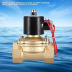 DN32 AC 220V 1-1/4" IP65 2 Position 2 Way Brass Solenoid Valve Normally Closed Electric Valve - Image 4