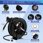 FIXFANS High Pressure Washer Hose Reel for Water/Air/Oil, Pressure Washer Hose – 1/4" X 100 FT - Image 2