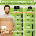 CARPATHEN Quick Connect Drip Irrigation System Kit with Sprinkler, 100 feet - Image 4