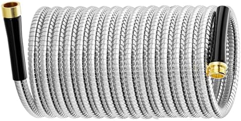 SPECILITE 75ft Stainless Steel Metal Garden Water Hose for Yard, Outdoor by SPECILITE